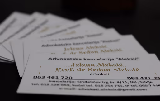 Kontakt advokatske kancelarije Aleksić u Nišu – pravni savet i podrška klijentima