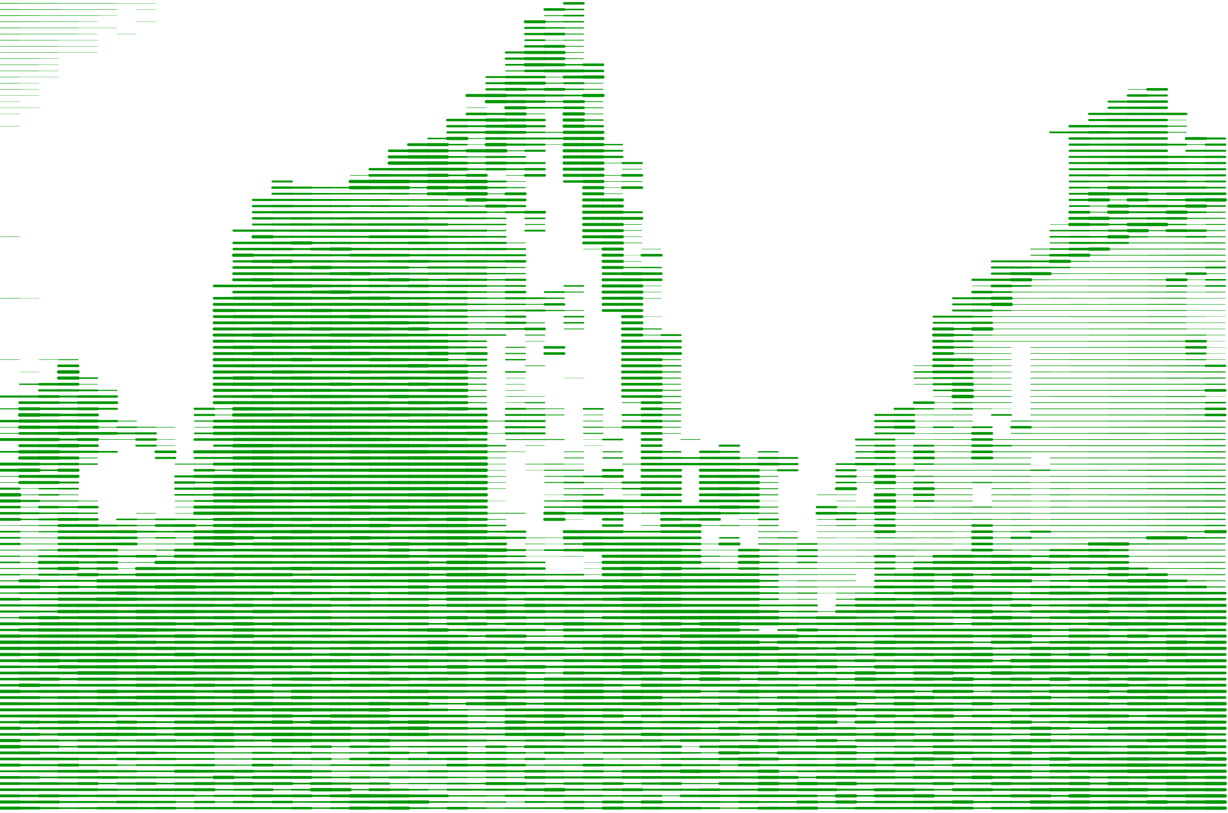 Abstrakt representasjon av gravemaskin som flytter stein og grus i et byområde med flere bygninger rundt.