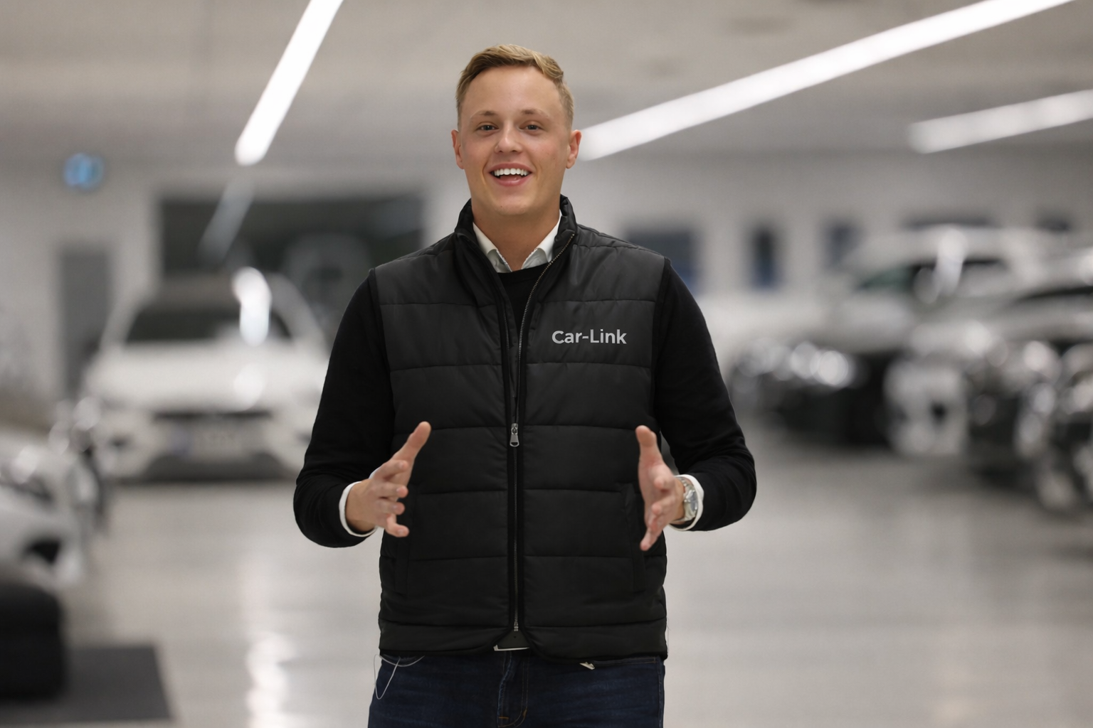 image of vehicles in showroom