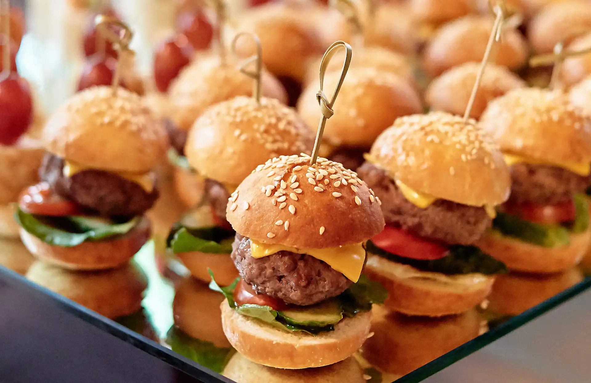 Plateau de mini-burger