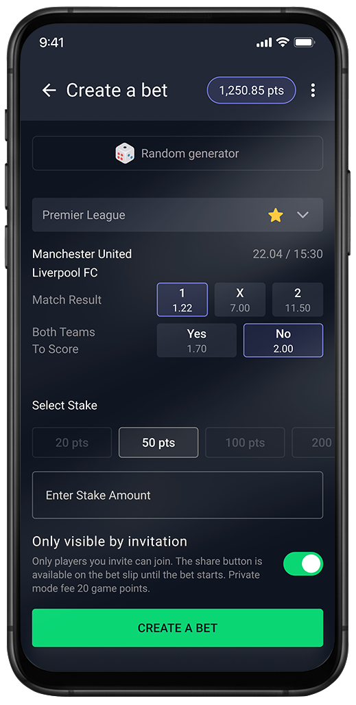 Mobile app screen showing 'Request Points' form with amount input and contacts button under Receive Balance tab.