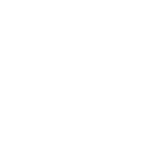White magnifying glass icon on a transparent background.
