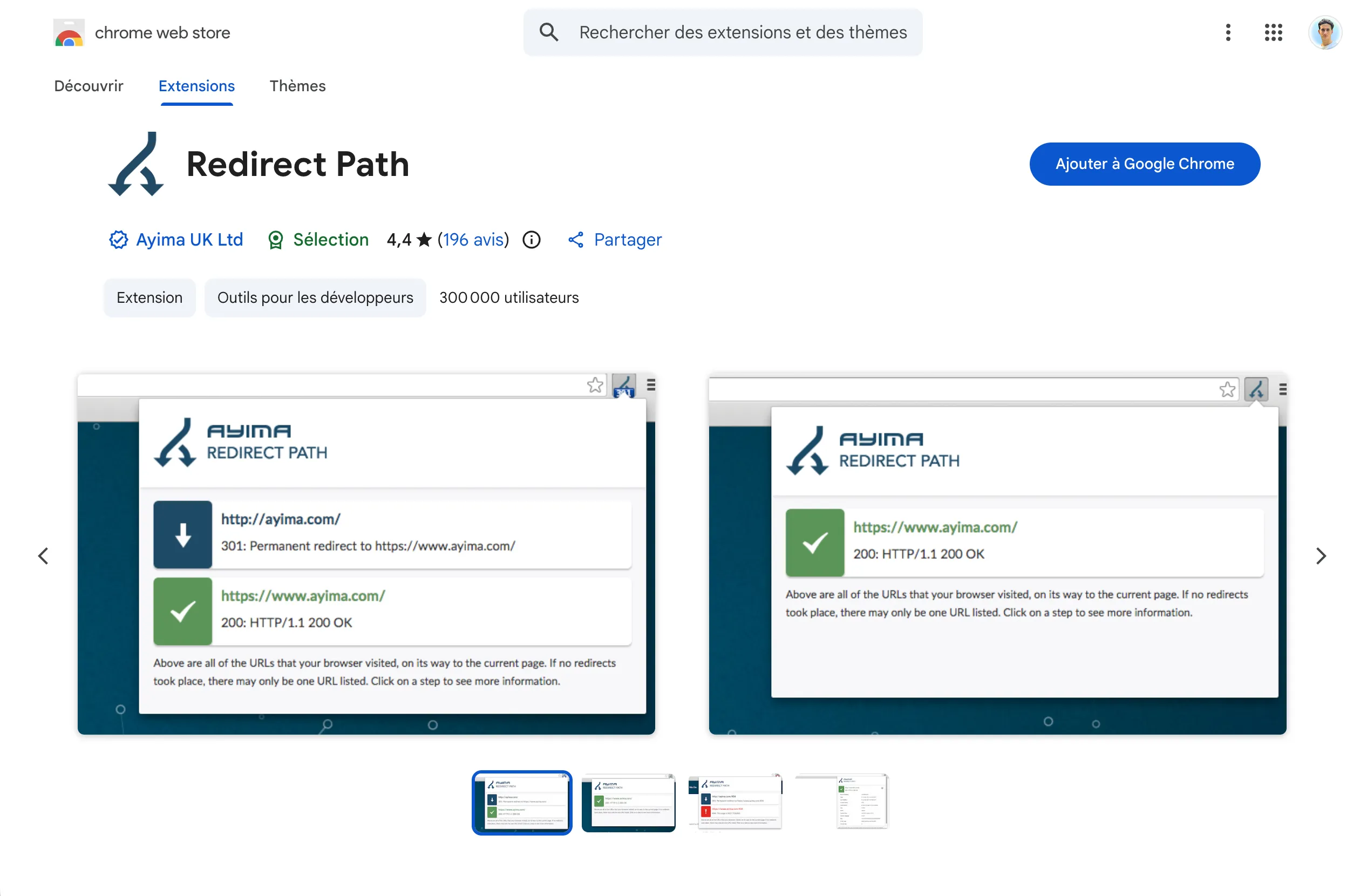 seo extension redirect path
