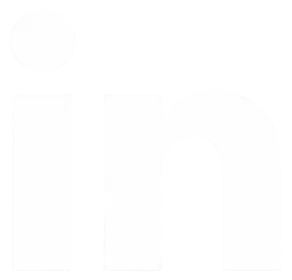 LinkedIn logo in white on a transparent background.