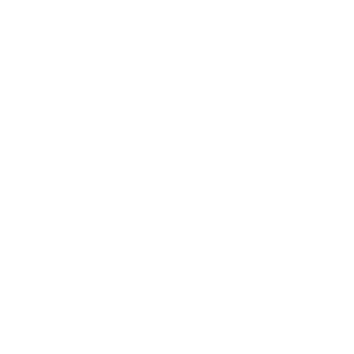 White icon of a broken chain link on black background.