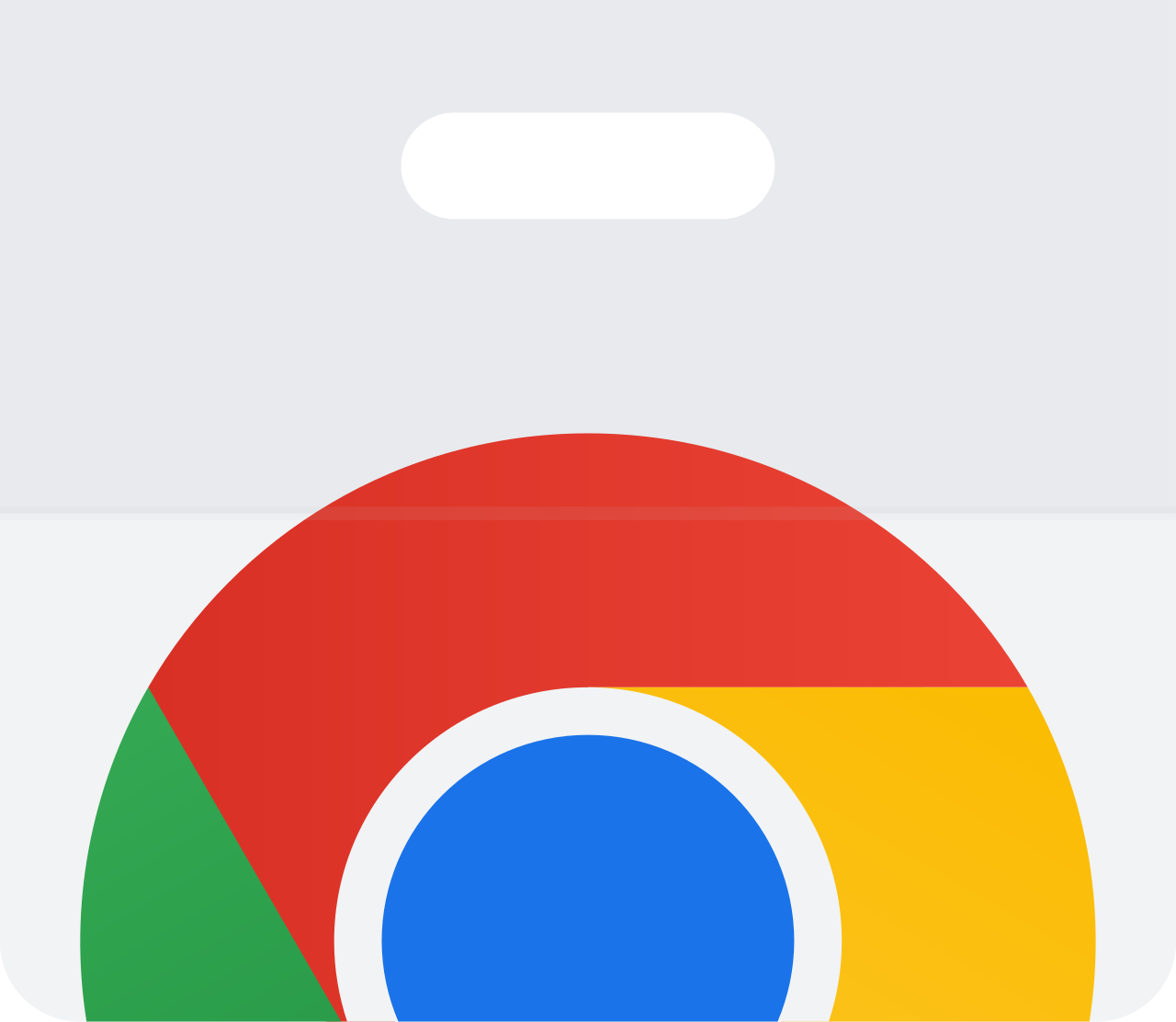 Partial close-up of the Google Chrome browser logo with red, green, yellow, and blue colors.