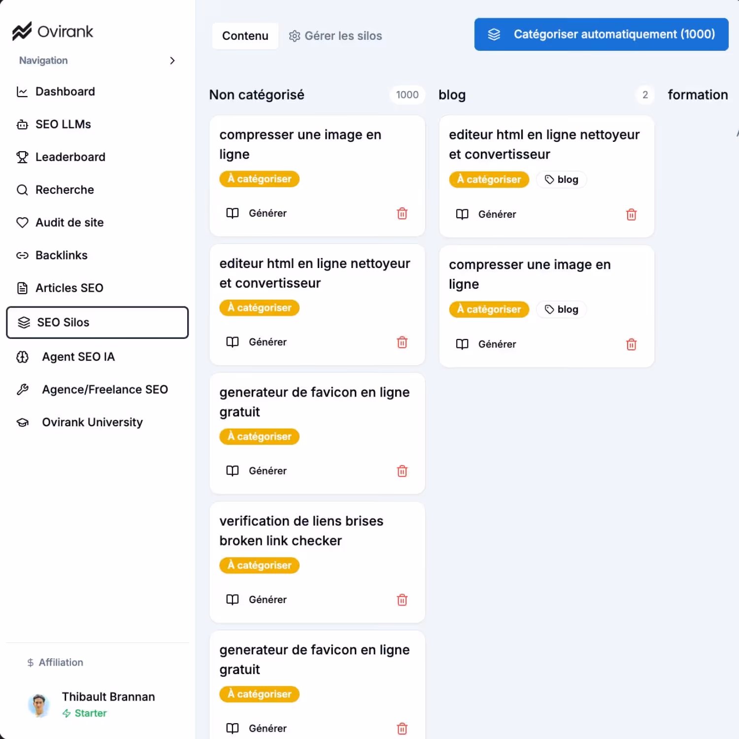 Topical Cluster Generator