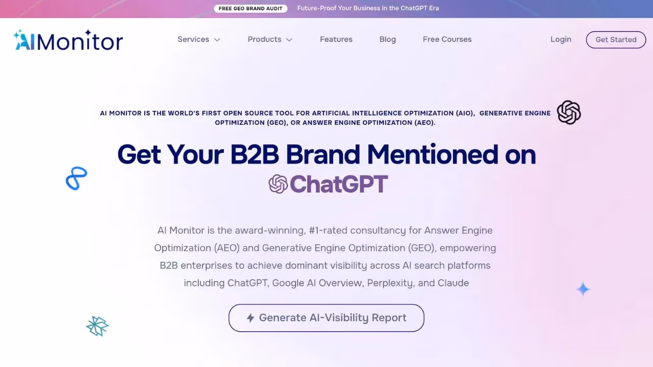 AI Monitor software for tracking AI mentions