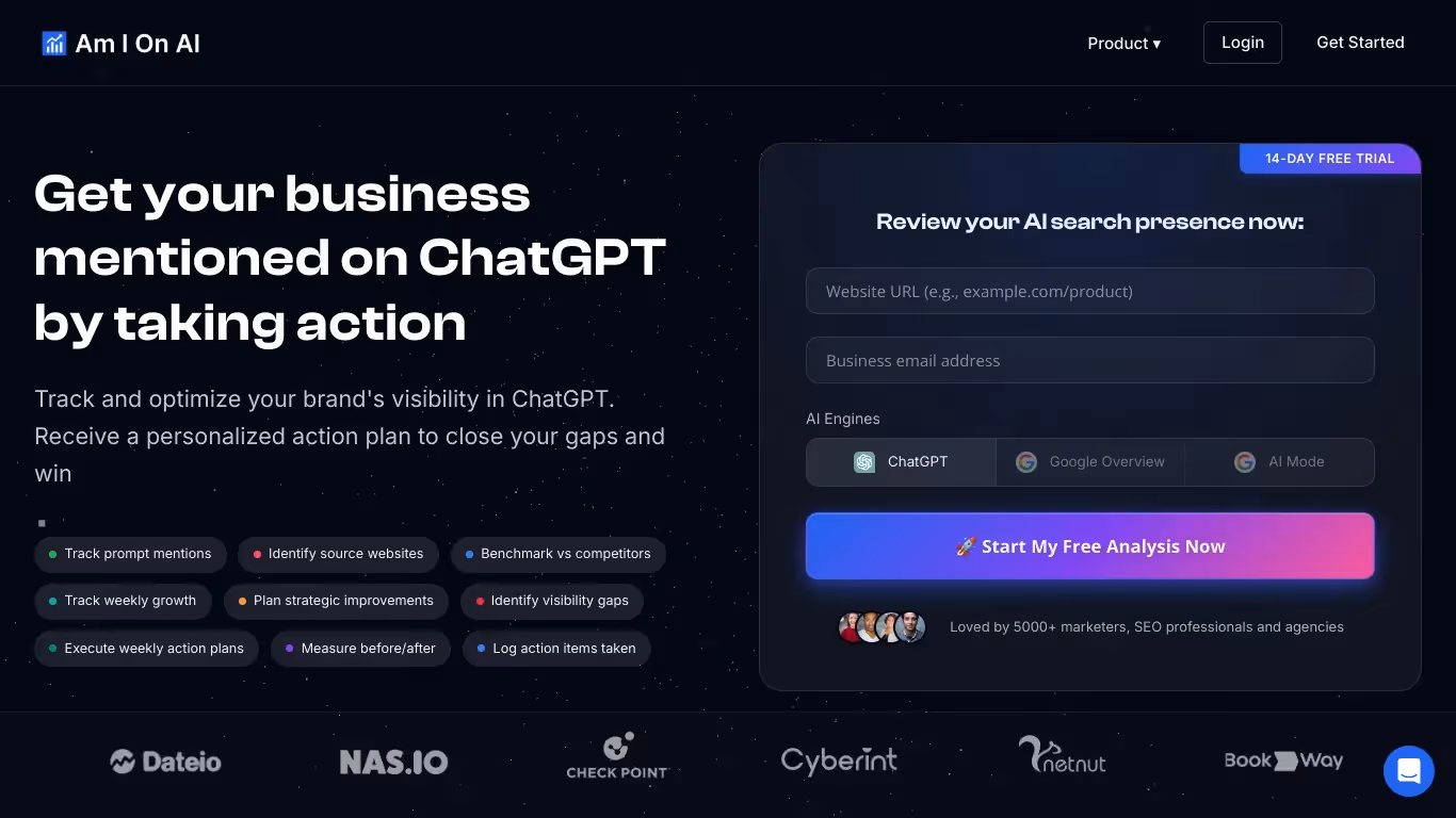 Amionai software website