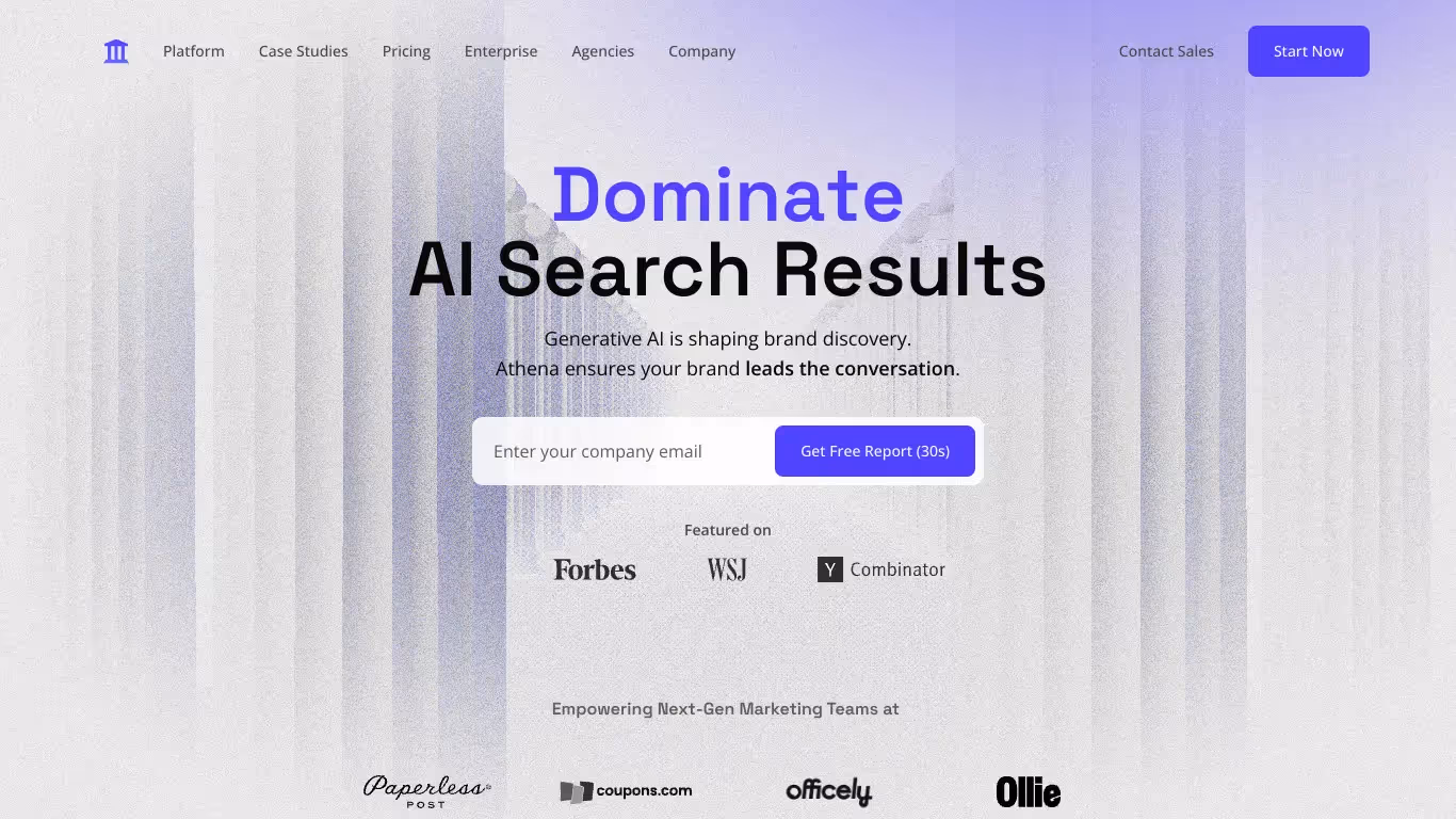 Athena HQ software website