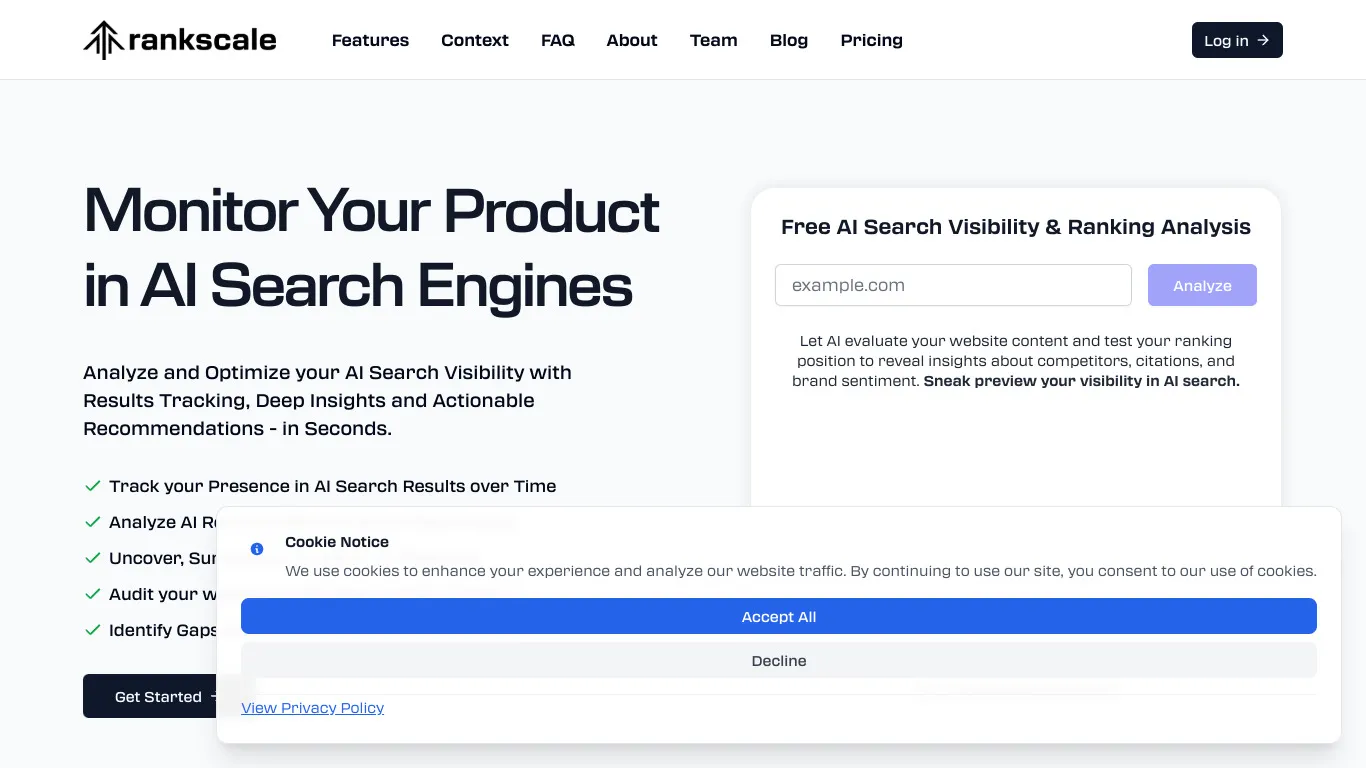 Rankscale software website