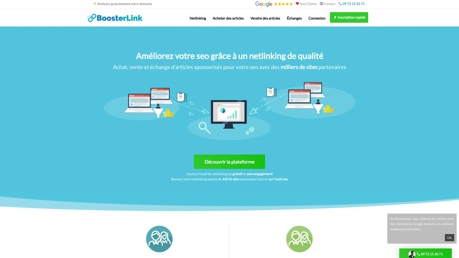 BoosterLink plateforme de netlinking