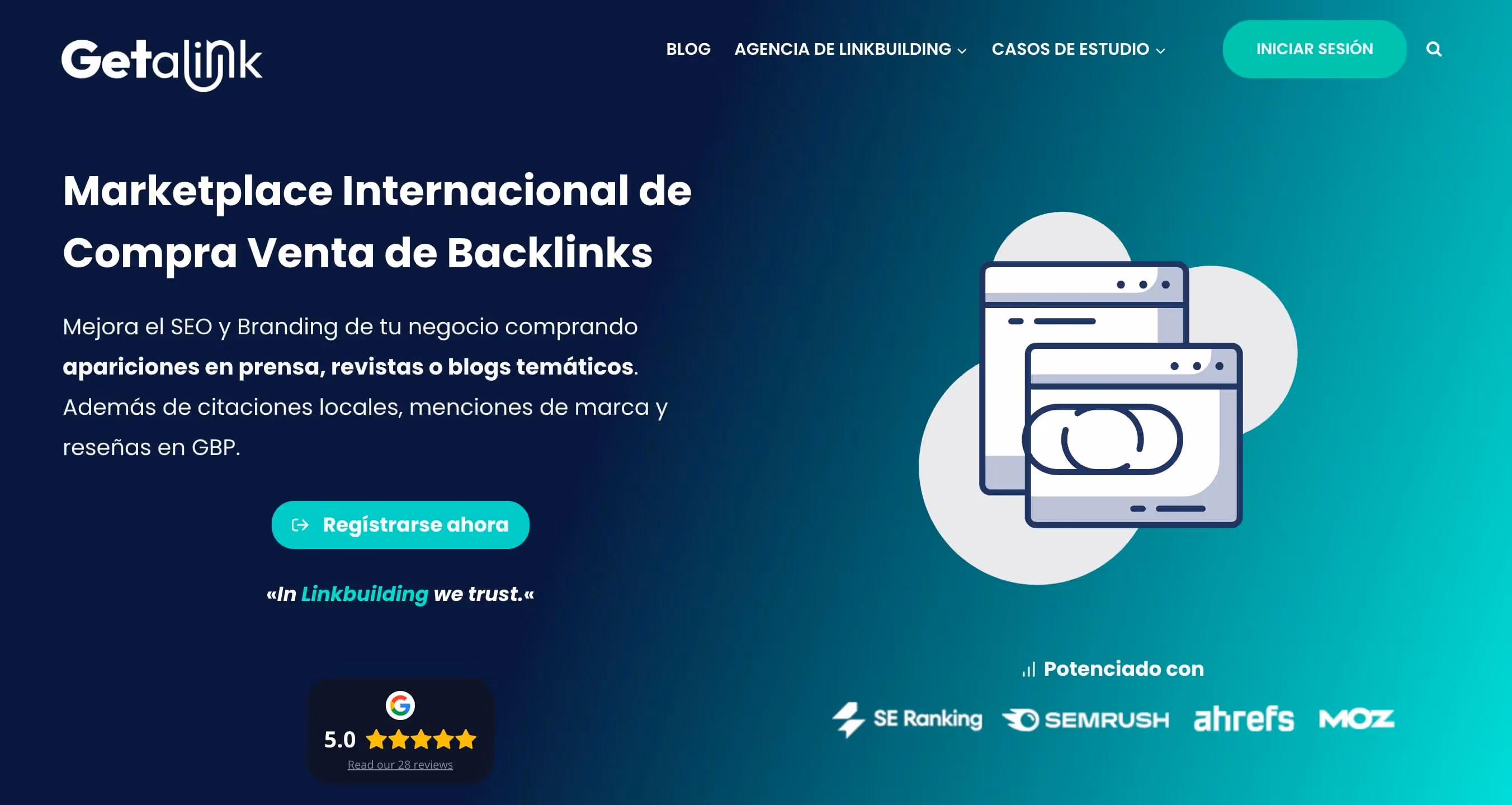 Getalink plateforme de netlinking