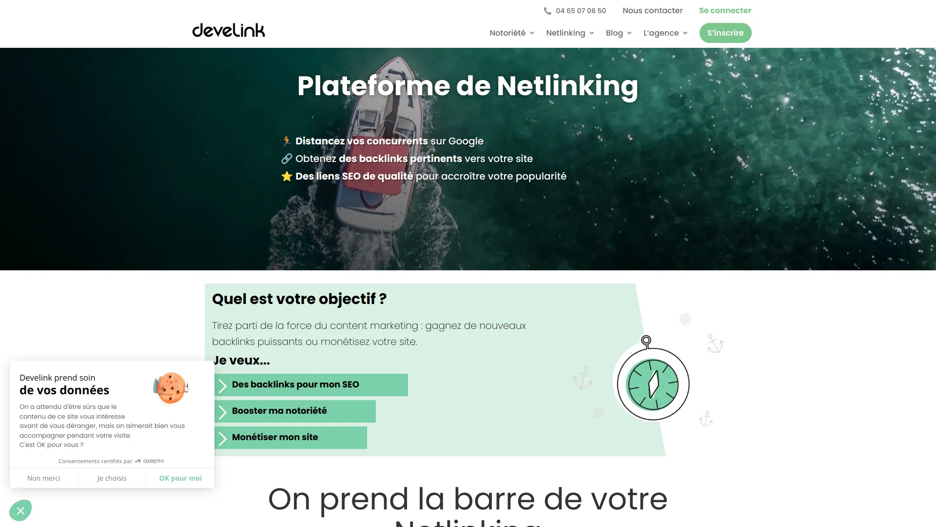 Develink plateforme de netlinking