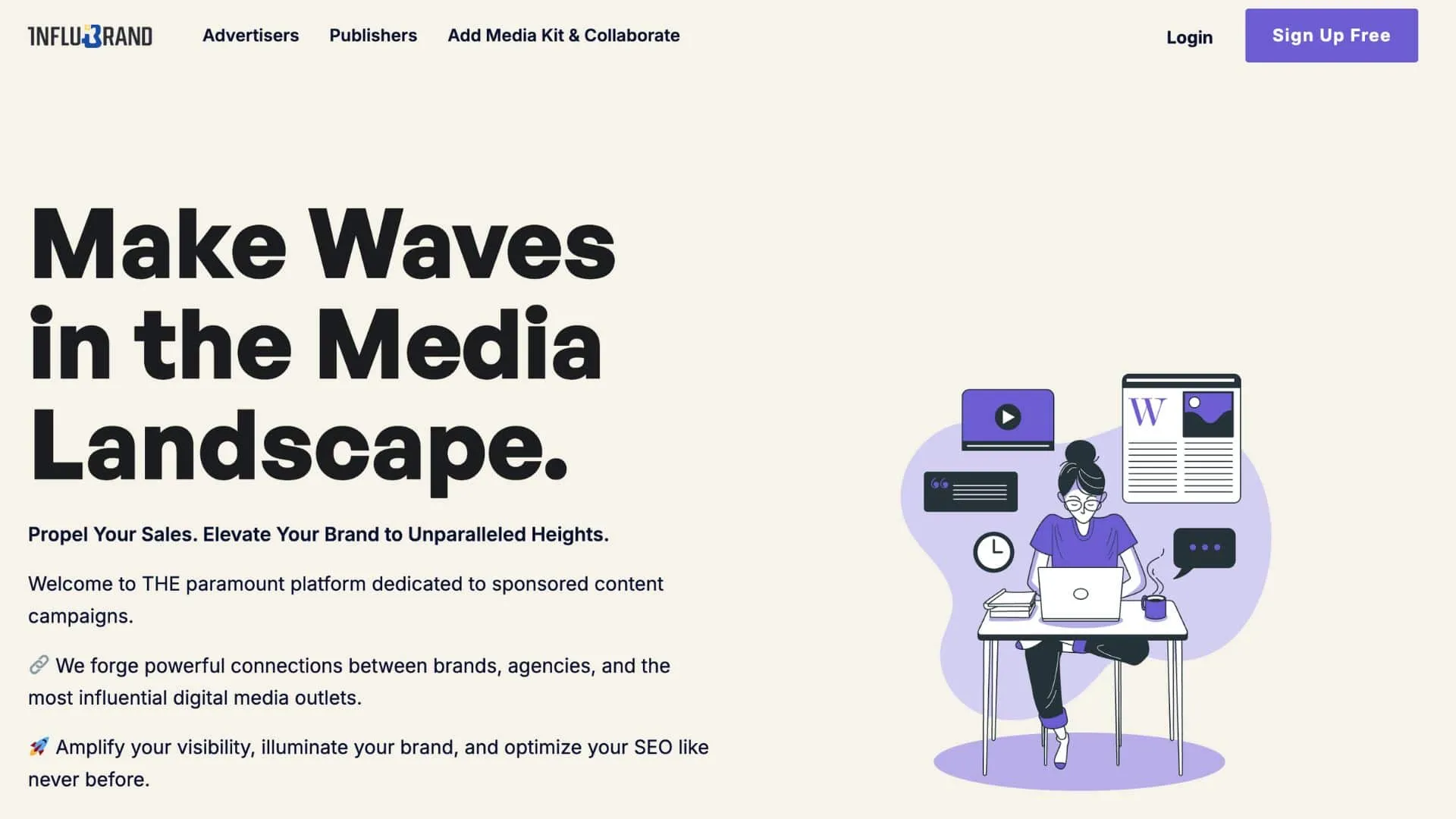 InfluBrand plateforme de netlinking