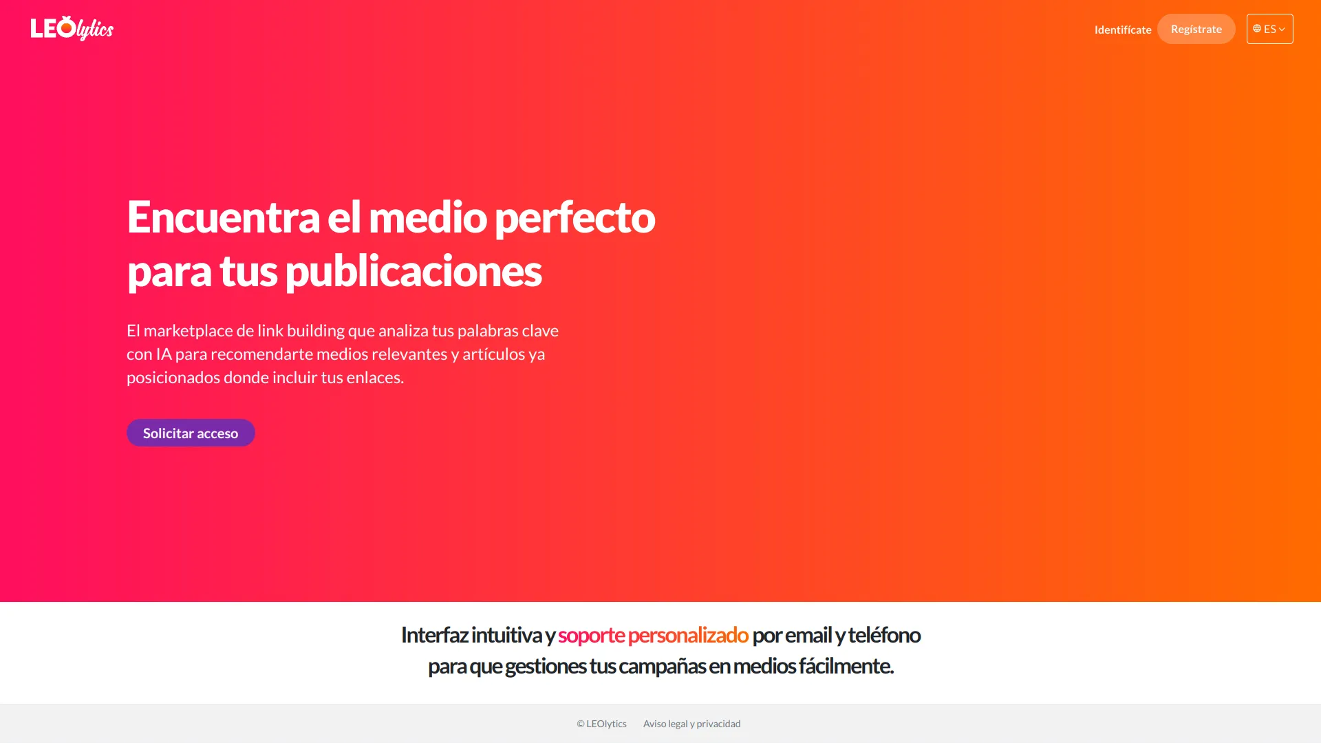 LEOlytics plateforme de netlinking