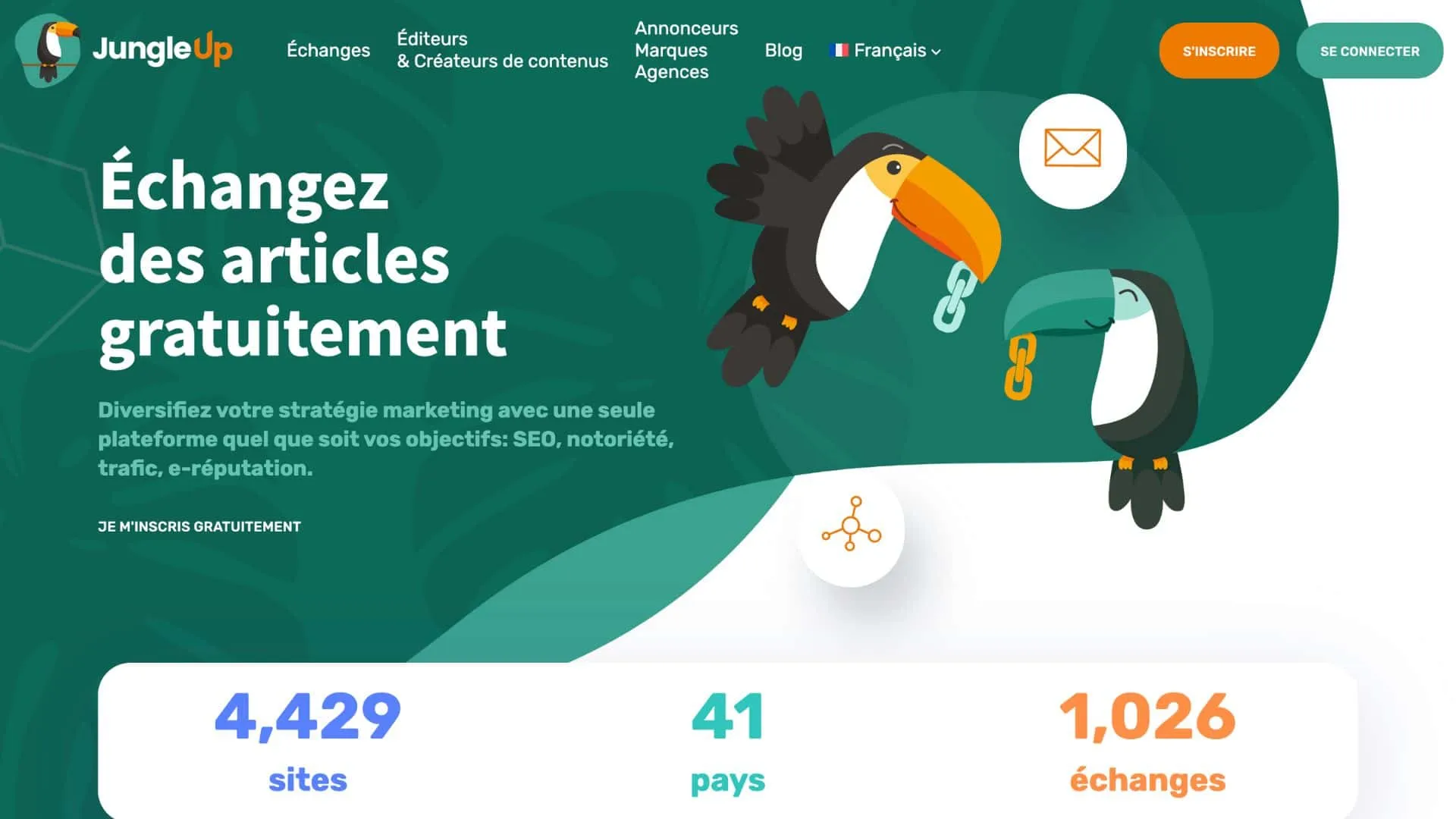 JungleUp plateforme de netlinking