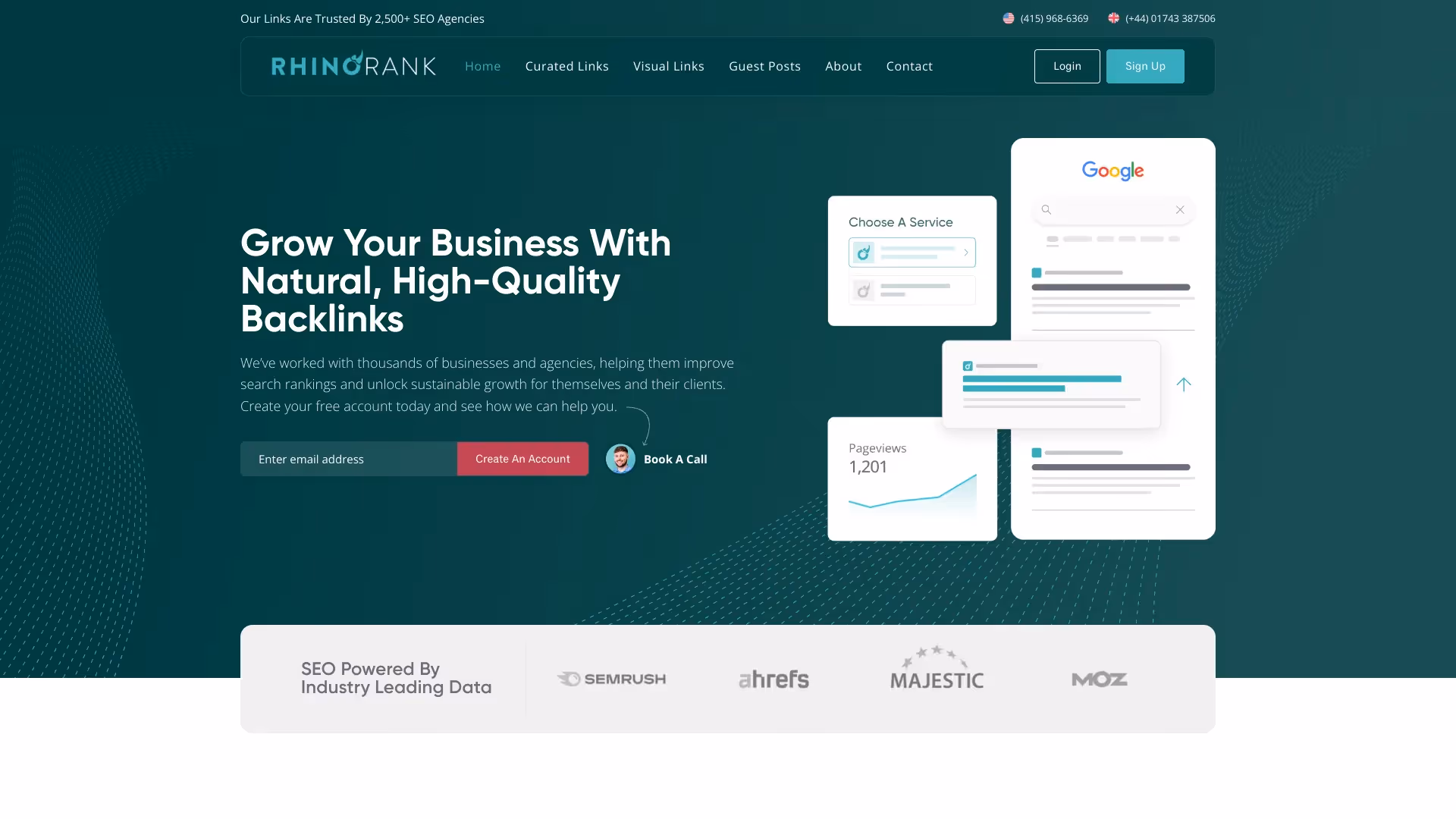 Rhino Rank link building platform