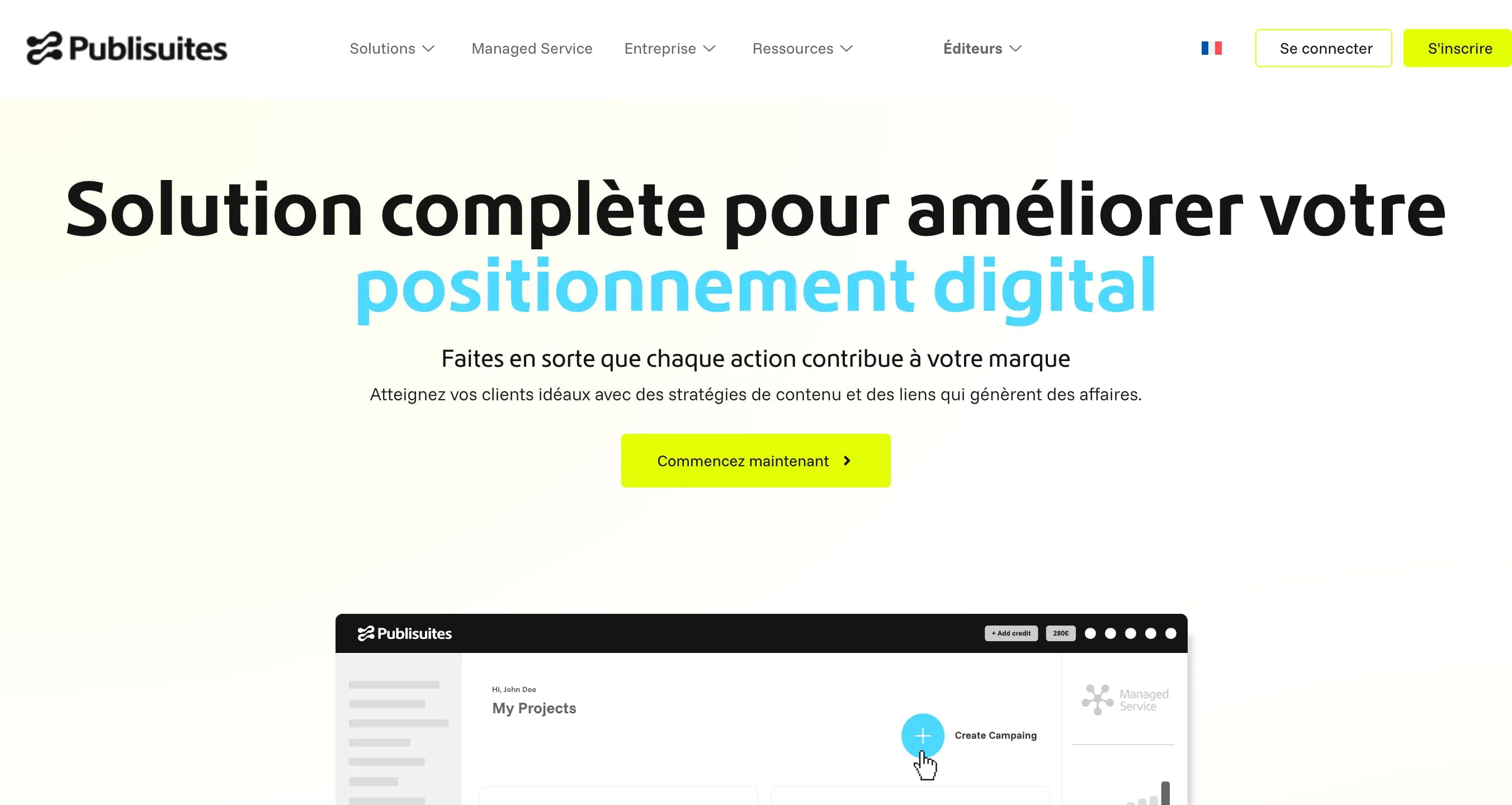 Publisuites plateforme de netlinking