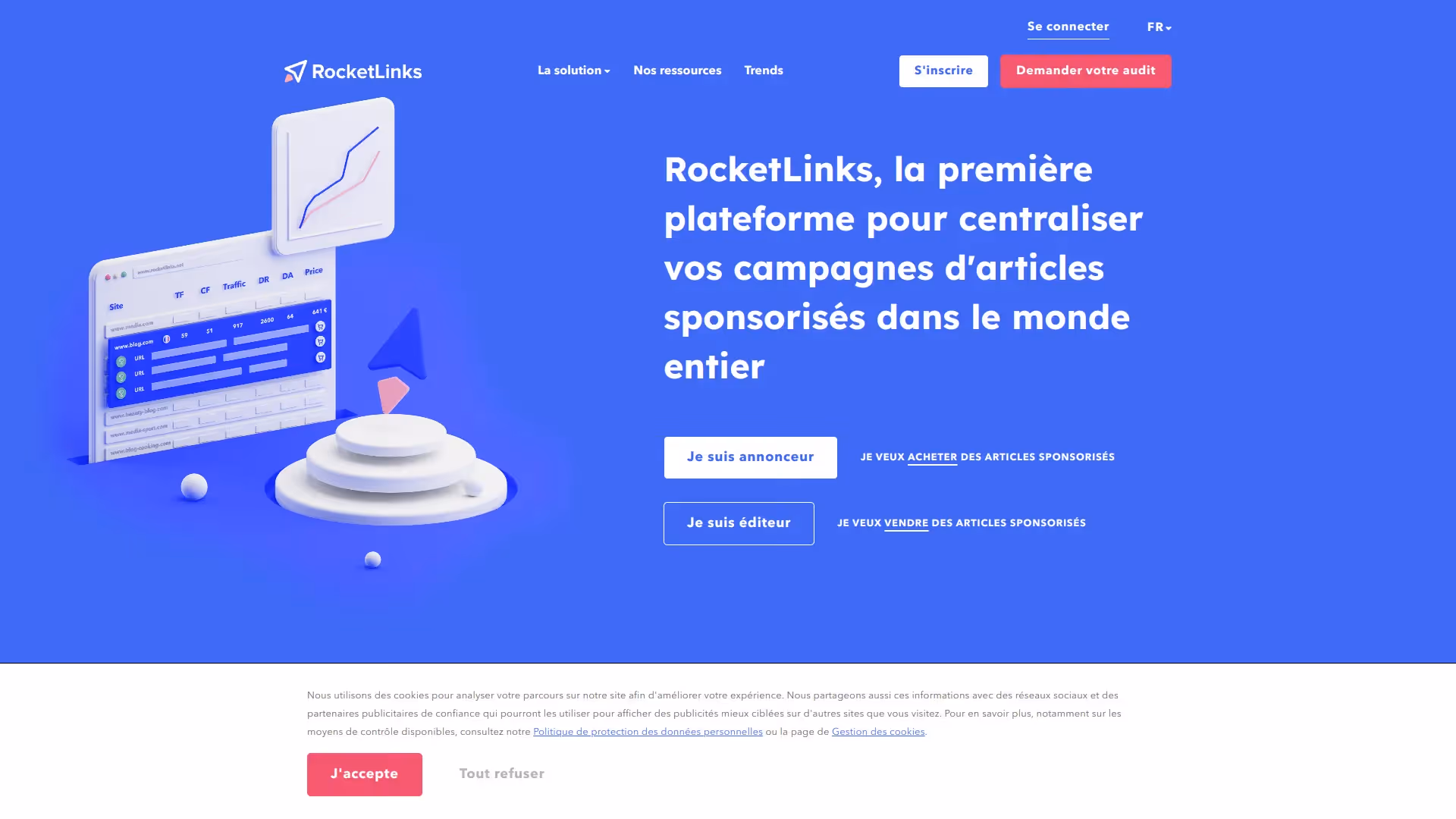 RocketLinks link building platform