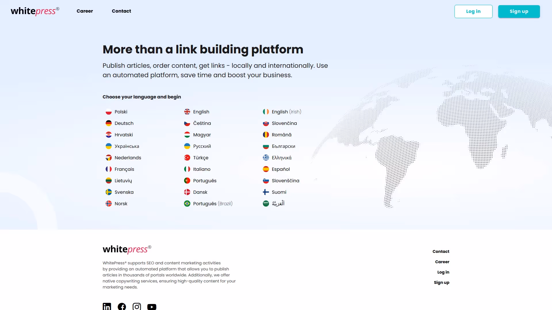 Whitepress plateforme de netlinking