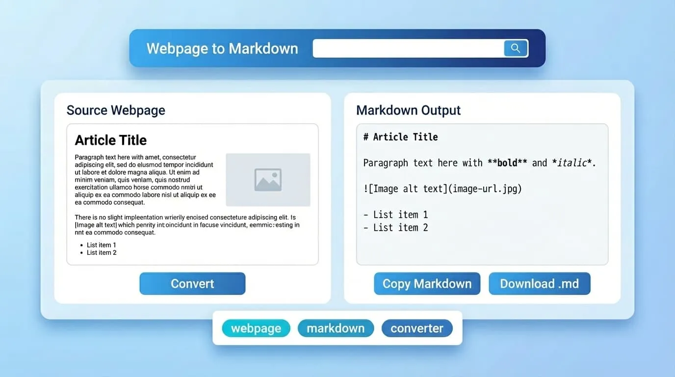 Convertisseur Web vers Markdown