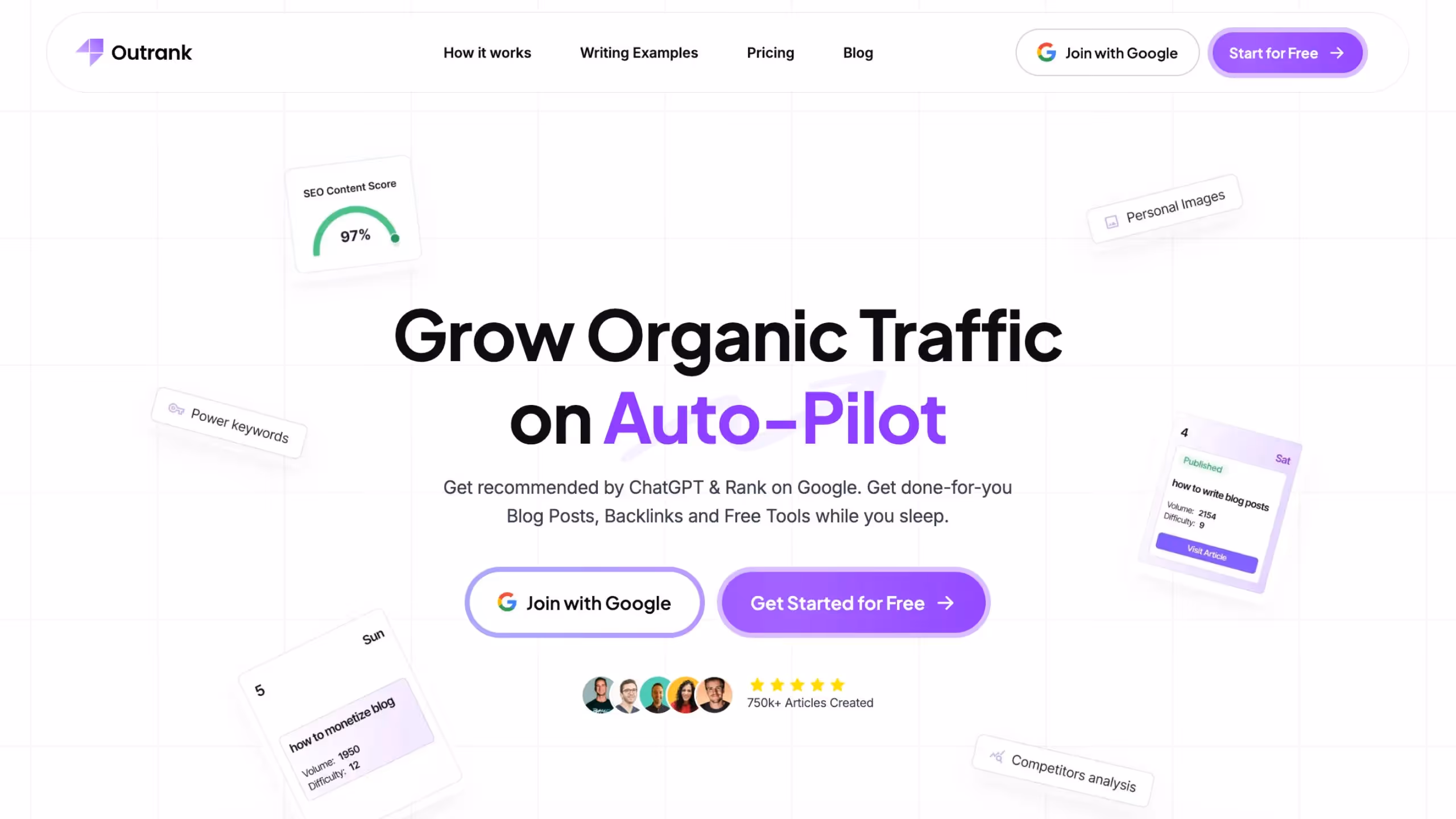 Outrank software website