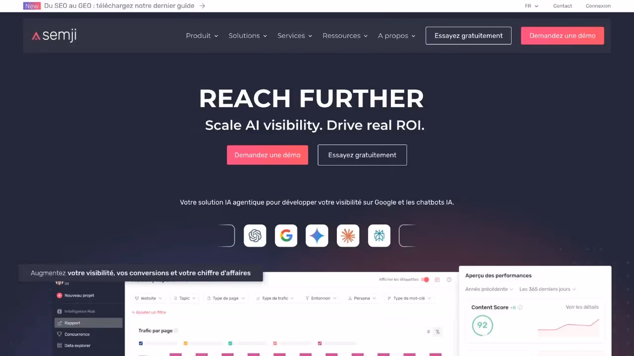 Semji SEO content marketing platform