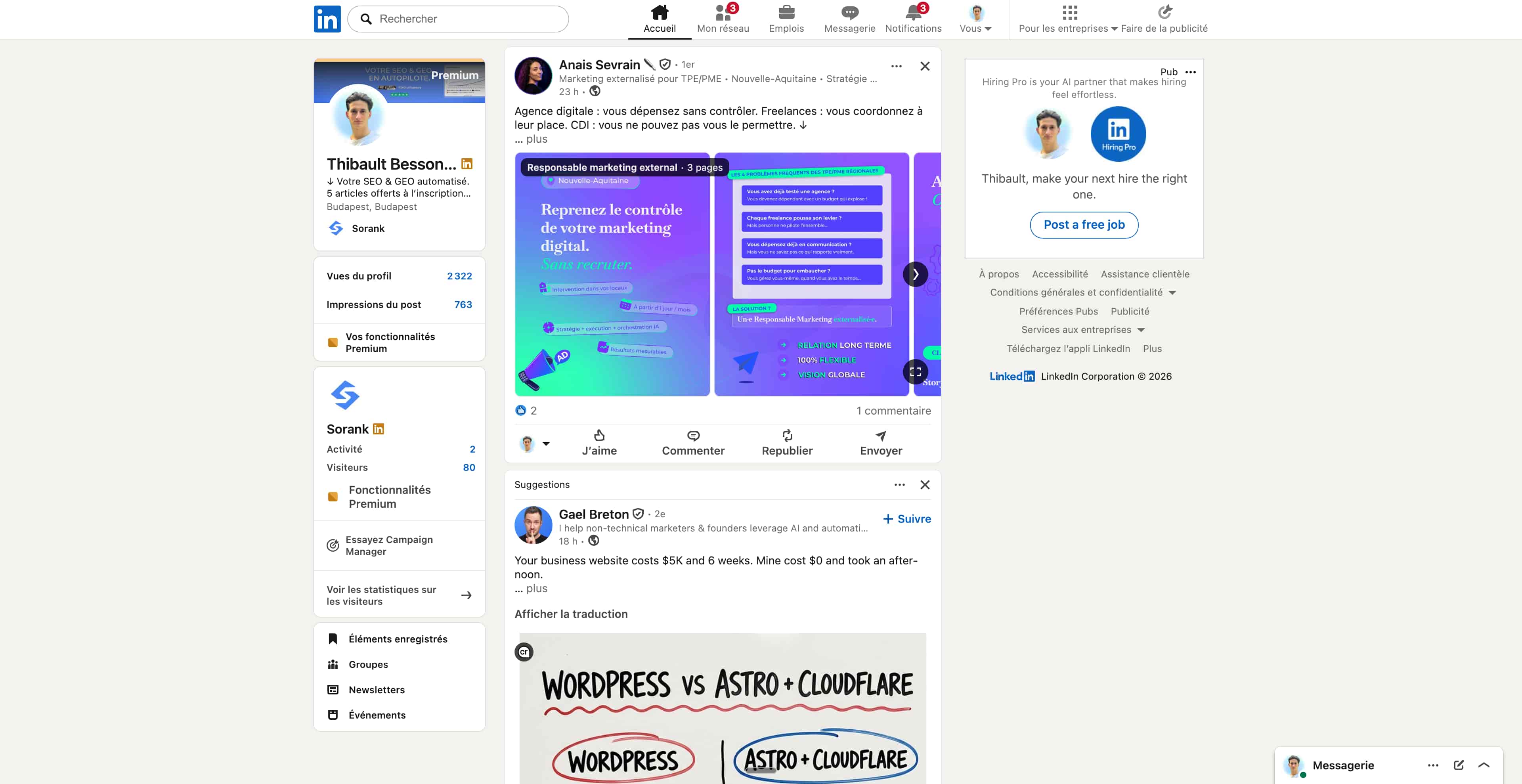 Icono de perfil profesional y LinkedIn representando optimización de SEO en LinkedIn para profesionales y empresas