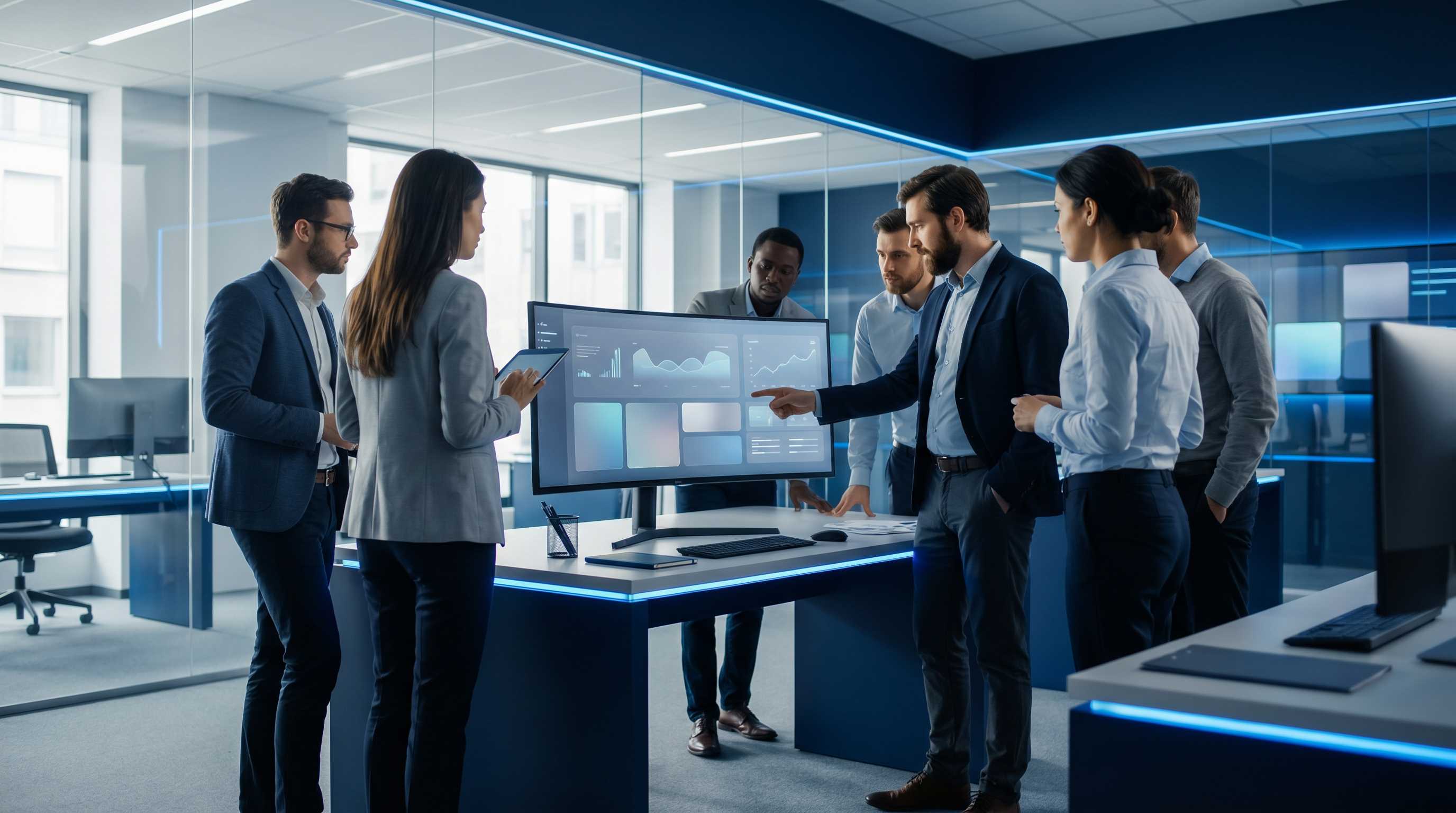 Growth-Spezialist analysiert Cold-Email-Sequenz-CRM-Dashboard mit Oeffnungs- und Antwortrate auf Bildschirm