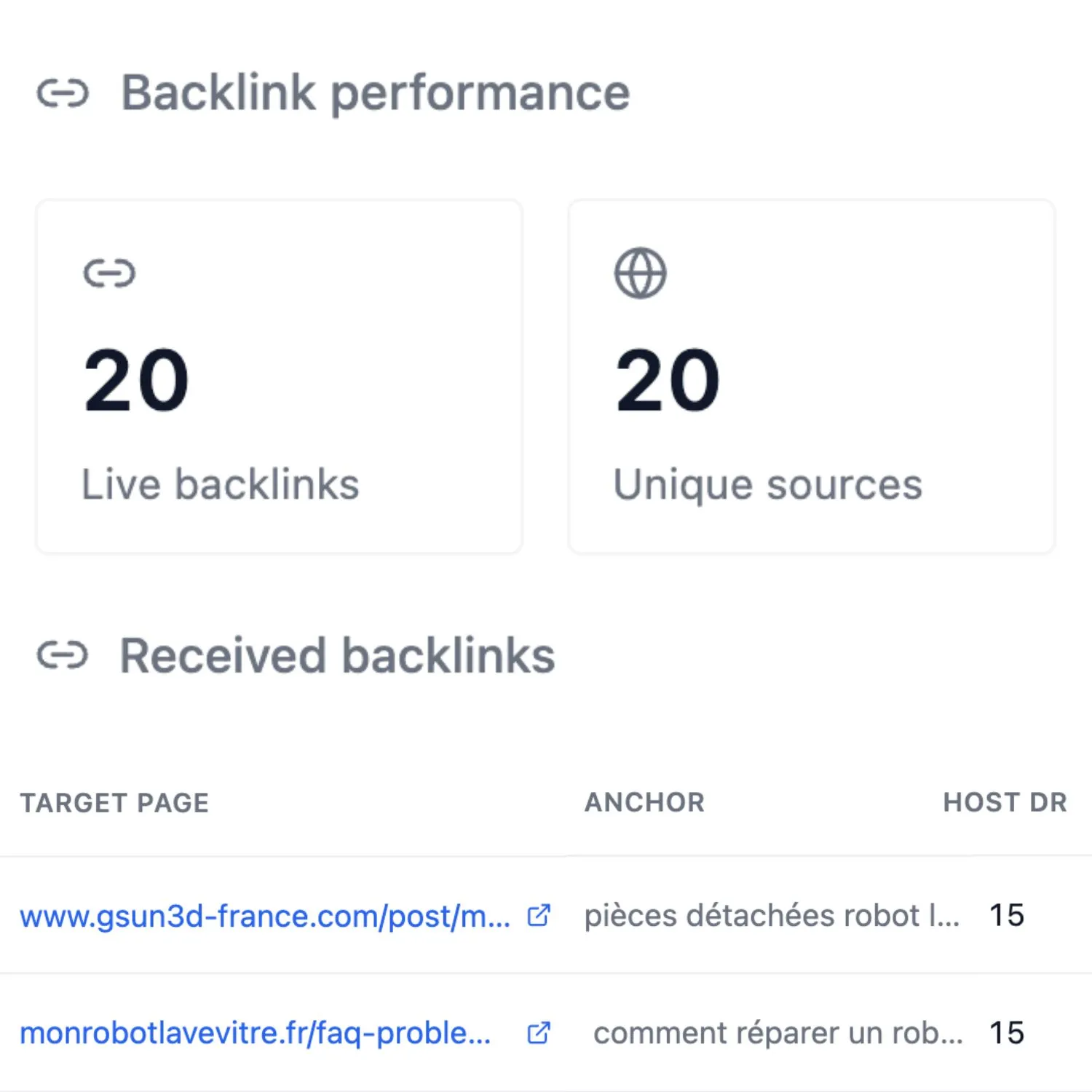Échanges de Backlinks