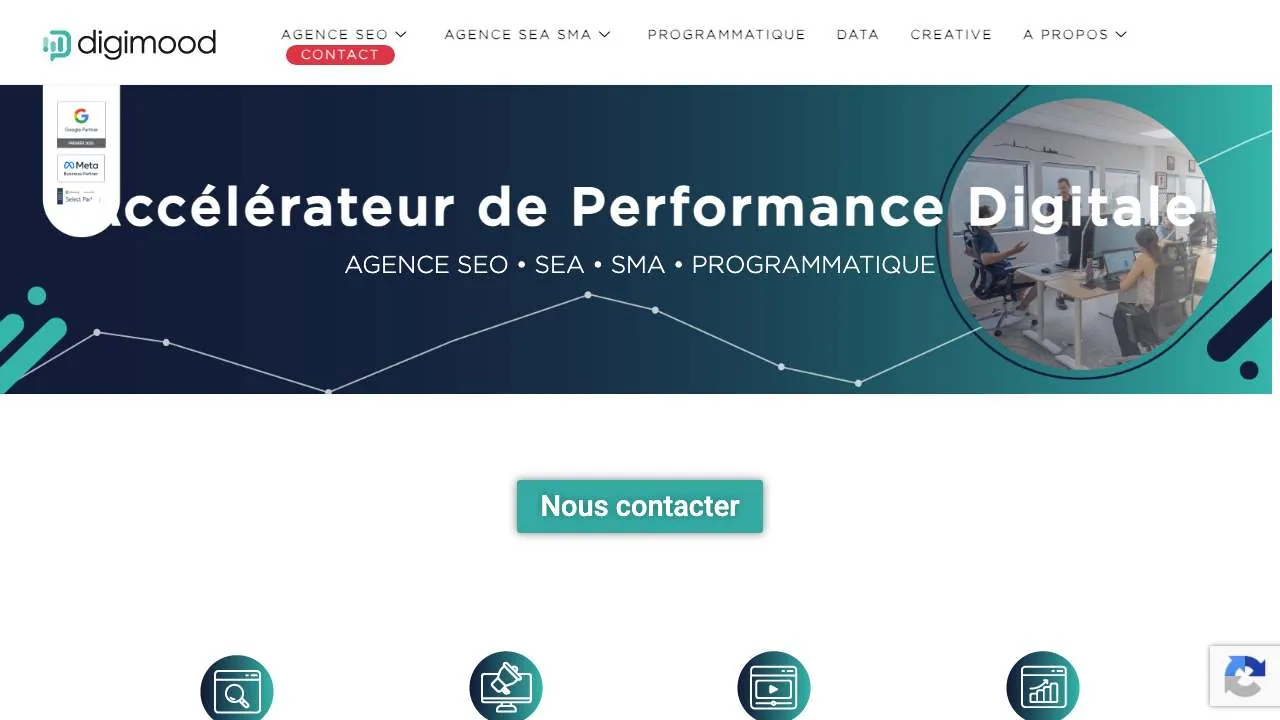 Startseite der Website der Suchagentur Digimood