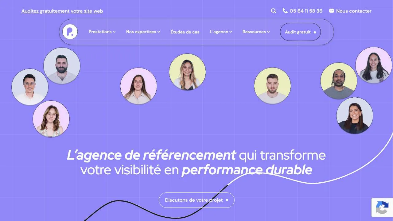 Startseite der Website der SEO-Agentur Premiere.Page