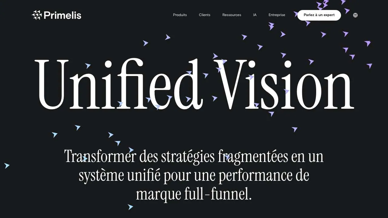 Startseite der Website der Such- und Paid-Media-Agentur Primelis