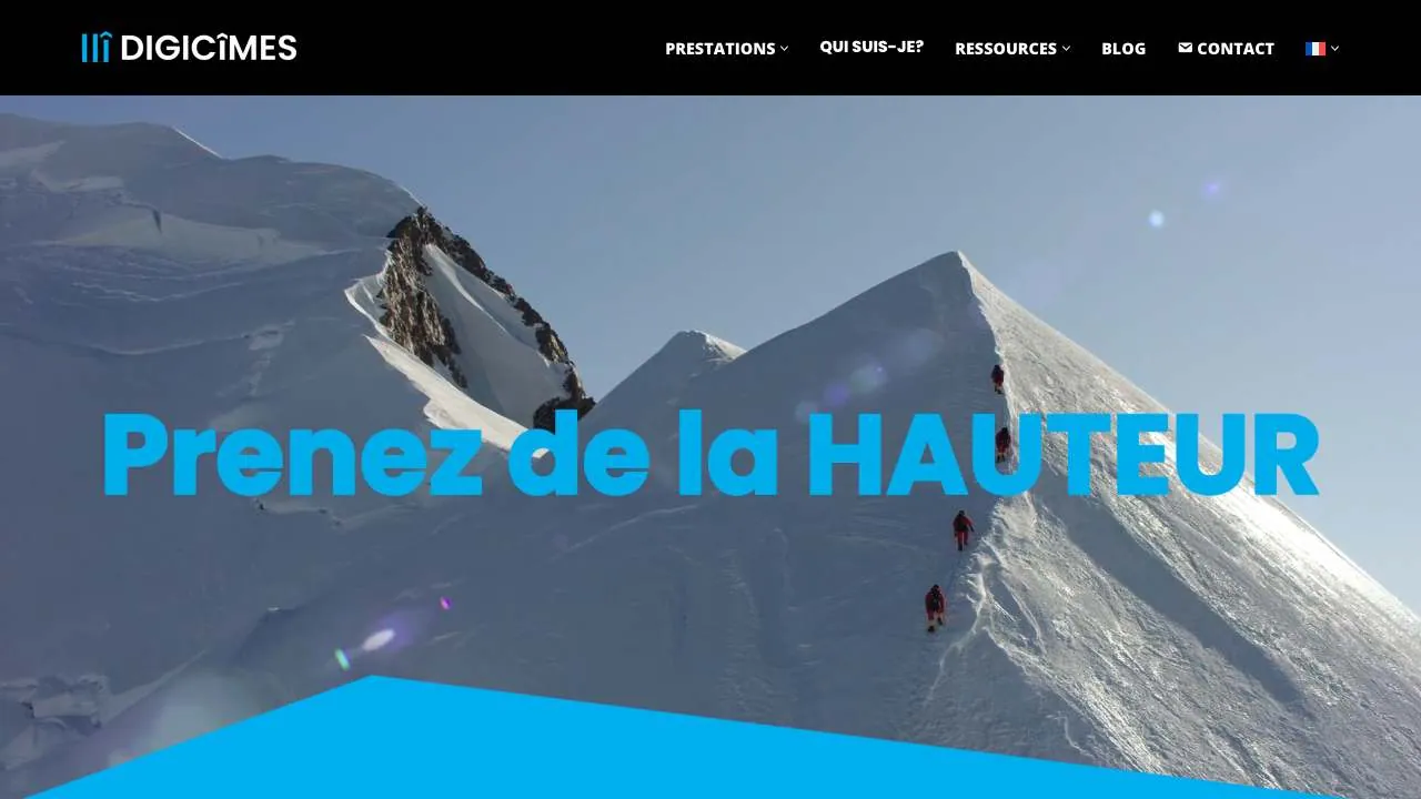 Startseite der Website der Webagentur Digicimes
