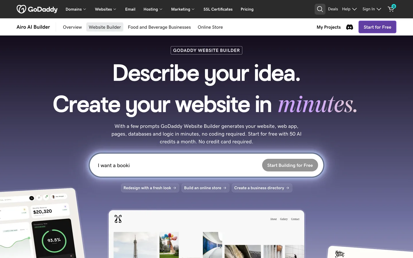 GoDaddy Website Builder