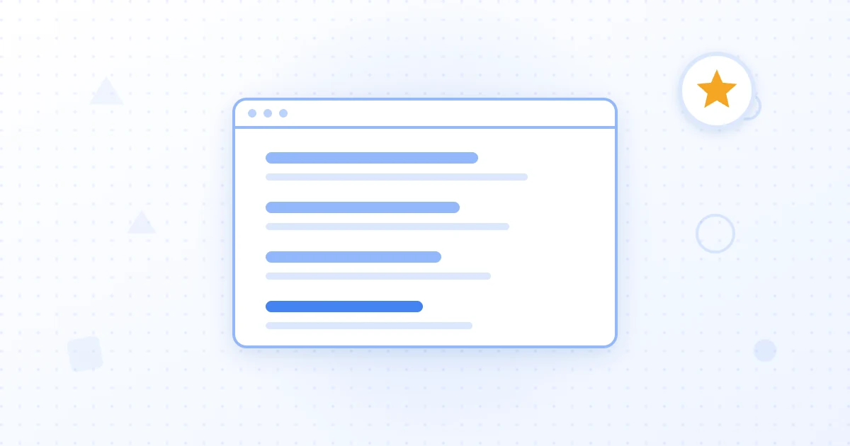 Ilustração do conceito SERP Features