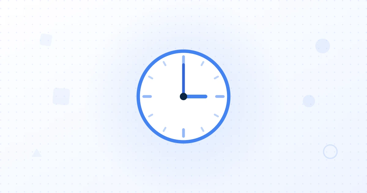 Calendar and refresh icon over a web page showing an updated publish date and revised statistics for content freshness.