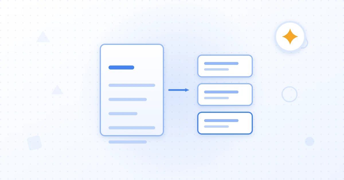 Diagram of a central pillar content asset breaking apart into smaller social posts, clips, infographics, and blog articles around it.