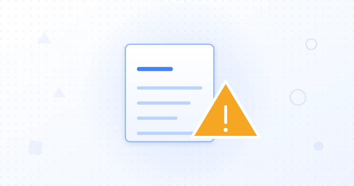 Illustration of hundreds of near-identical AI-generated pages being flagged and filtered out by a search quality system.