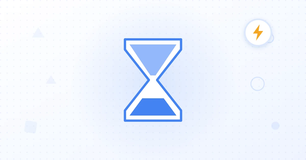 A stopwatch showing LCP timing from navigation start until the largest content element is visible.