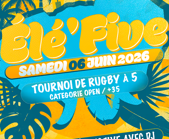 Affiche du tournoi de rugby à 5 “Élé Five”, organisé par le Stade Nantais.