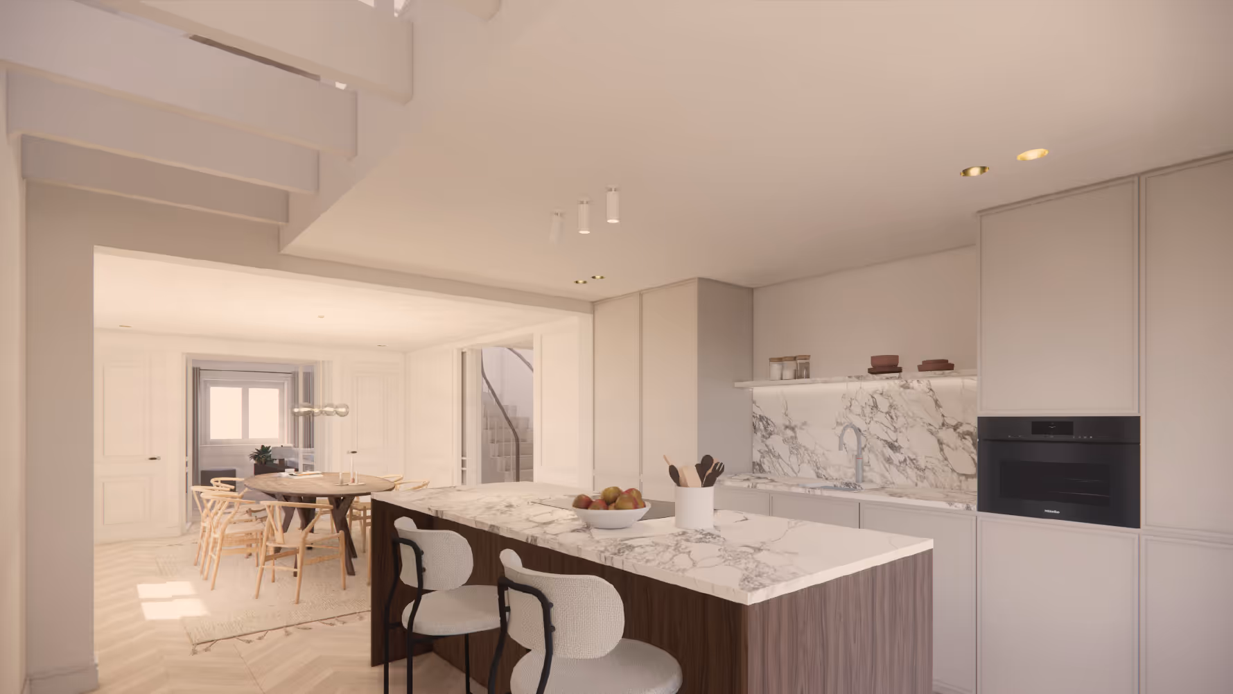 Woonkamer Luxe short stay appartement in Amsterdam