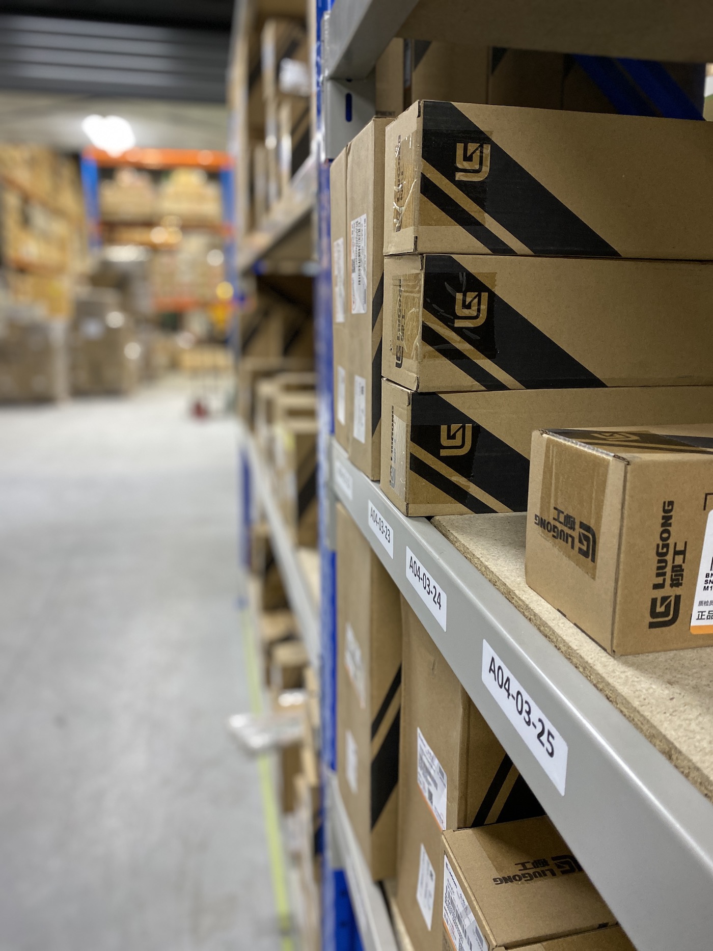 LiuGong parts on site at CDA