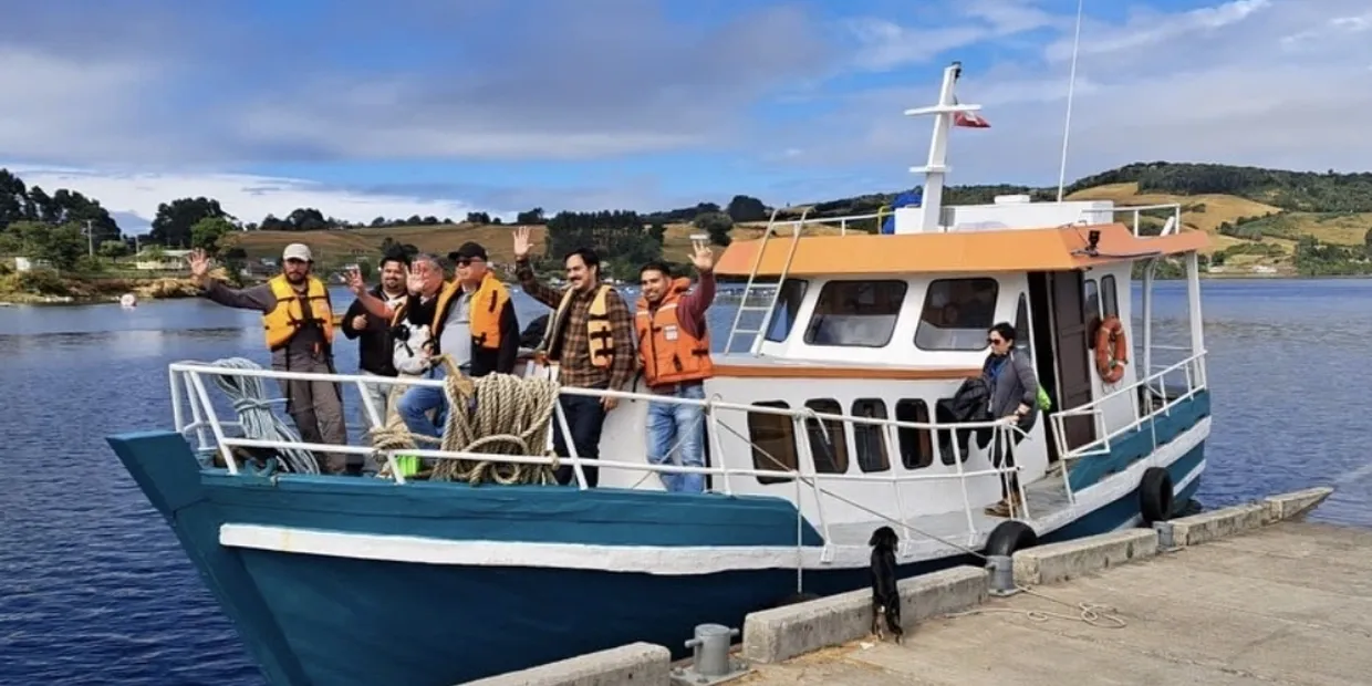 Paseo en lancha bahía de castro
