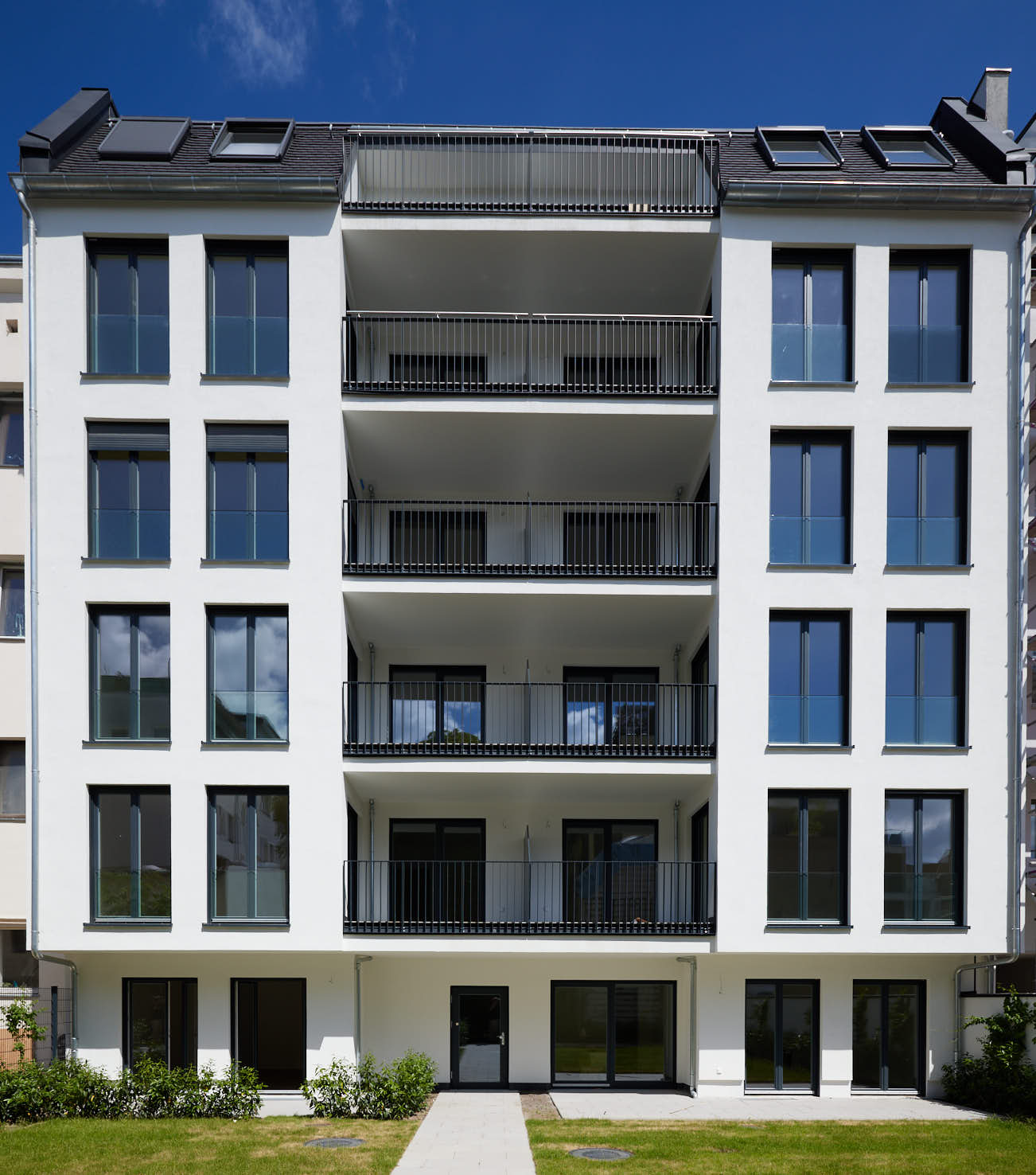 Wohngebäude-Fassade eines Elios-Bestandsprojekts