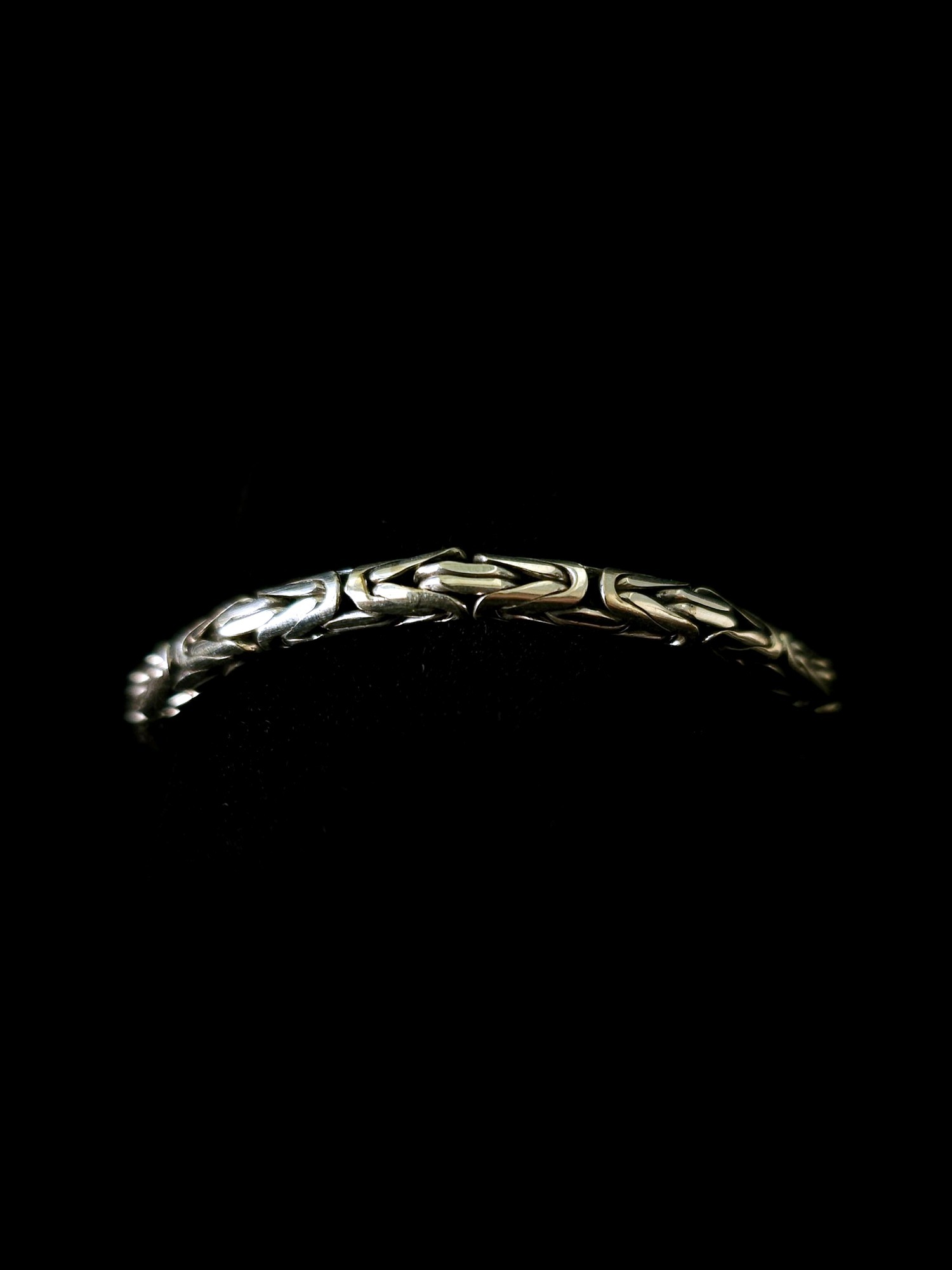 Sterling silver Byzantine chain bracelet