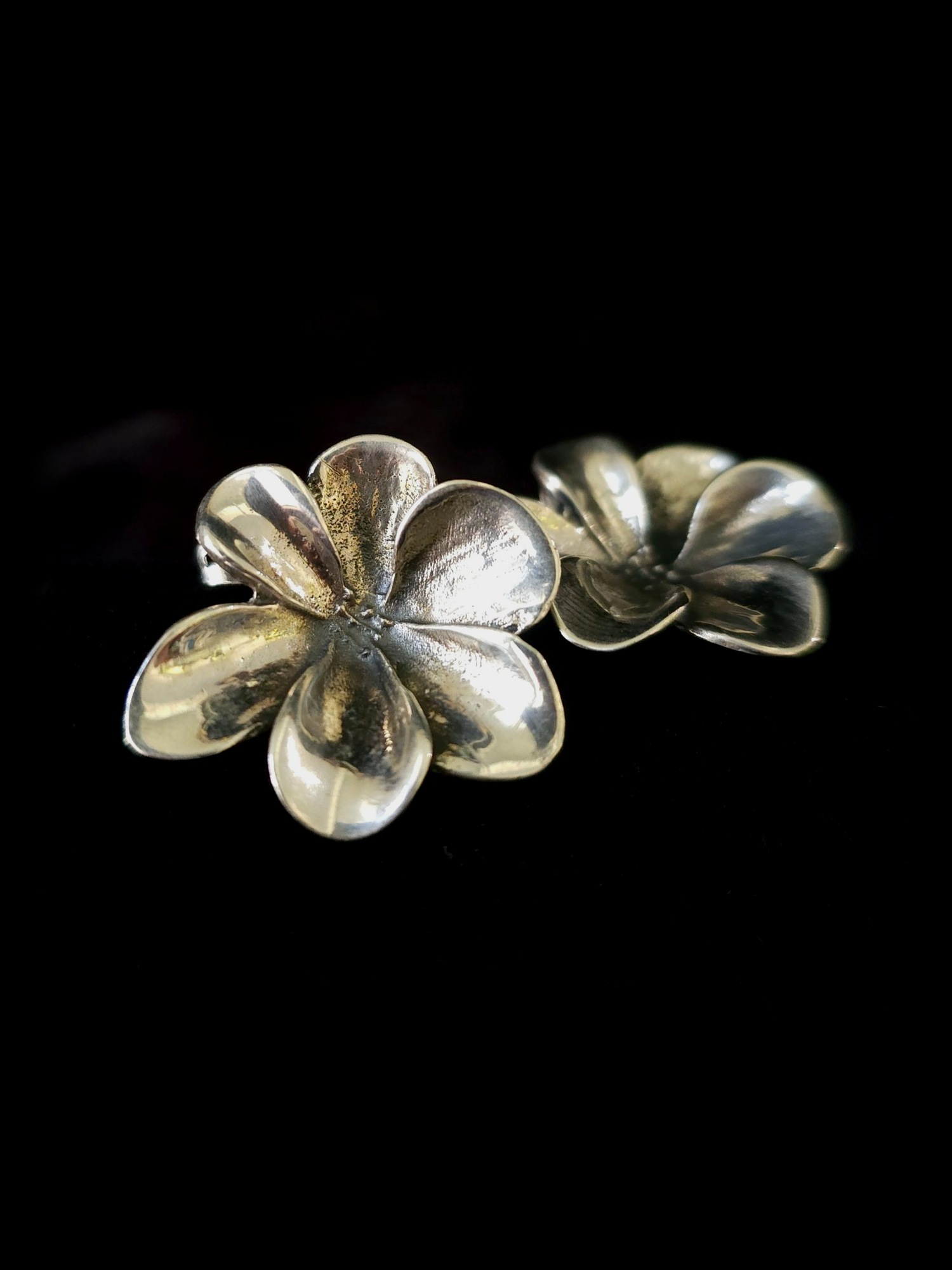 Plumeria flower earrings