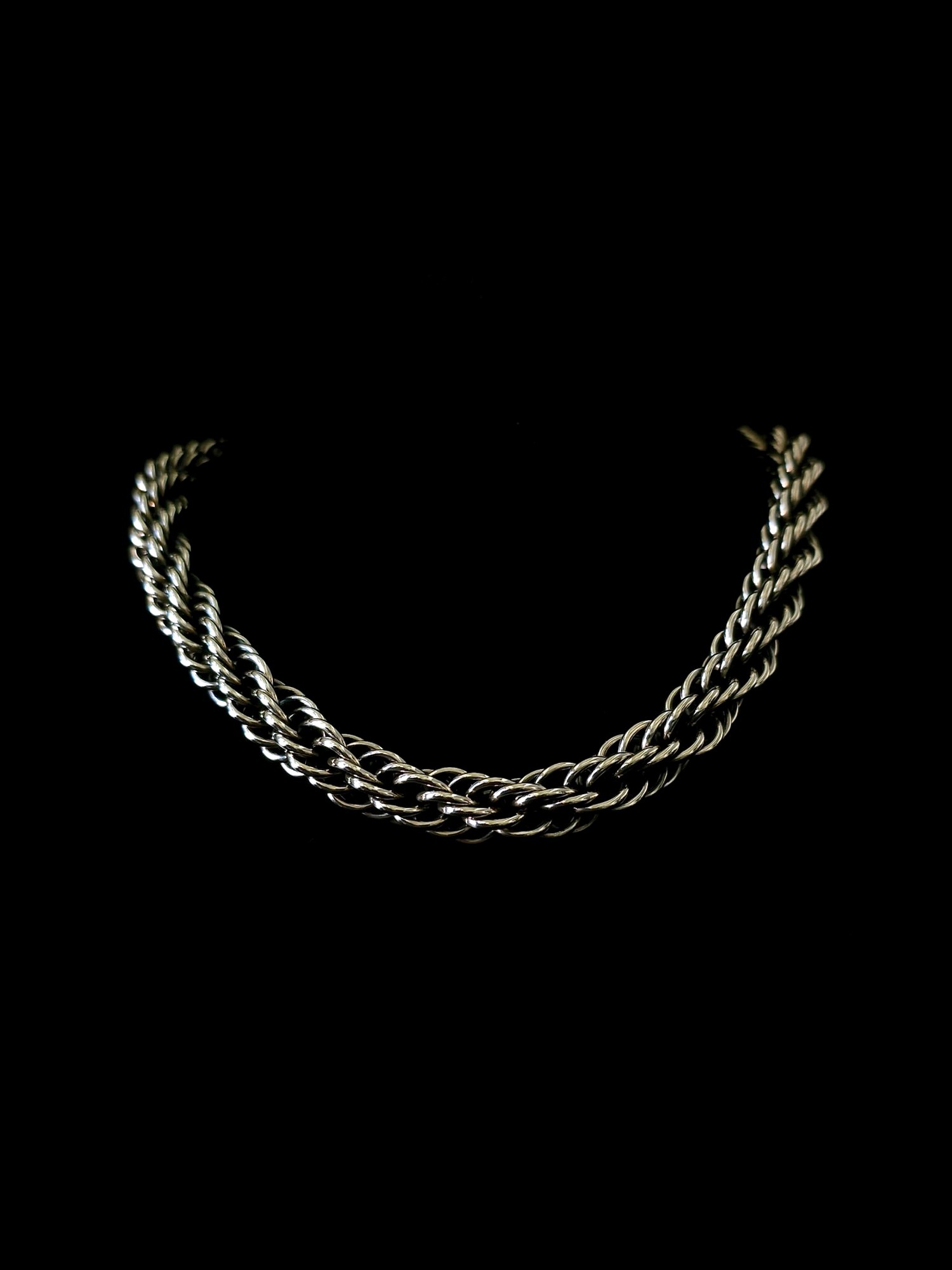Sterling silver snake bangle with scale detail