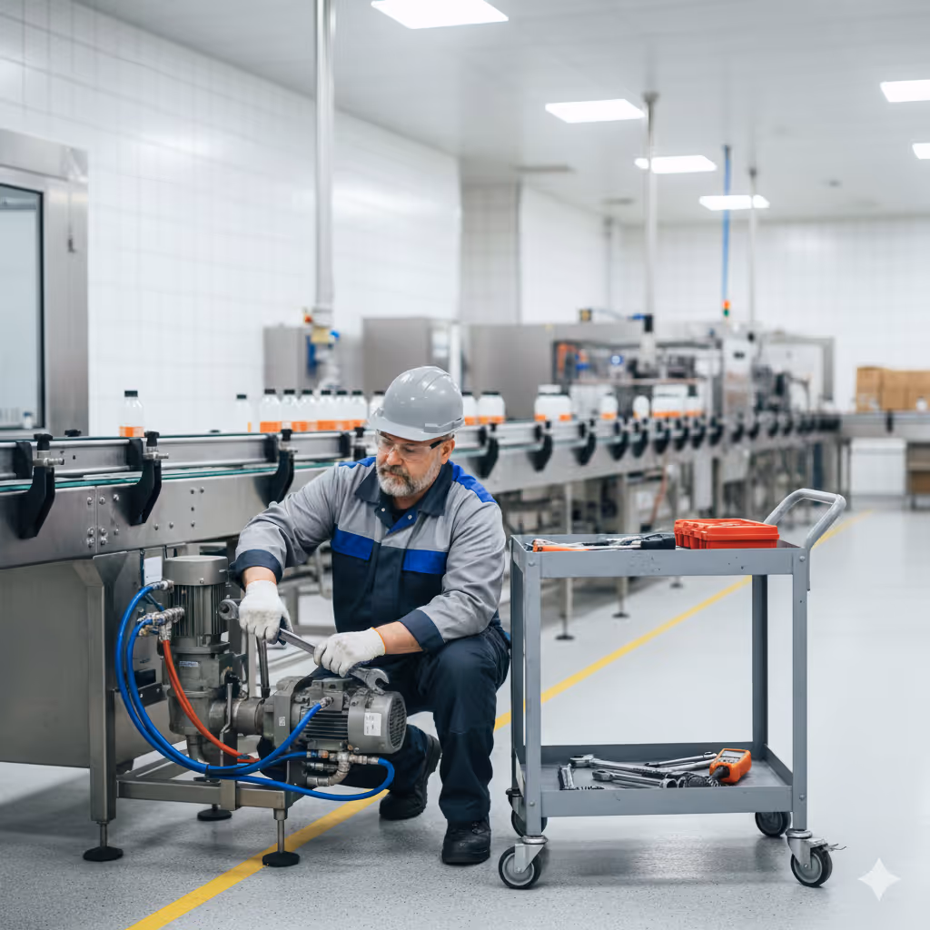 mantenimiento industrial línea de embalaje